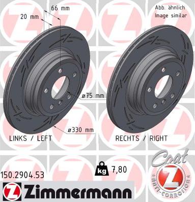 Zimmermann 150.2904.53 - Bremžu diski onlydrive.pro