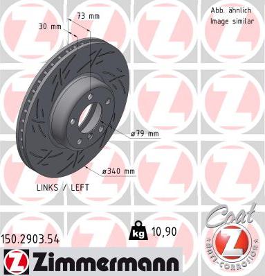 Zimmermann 150.2903.54 - Brake Disc onlydrive.pro