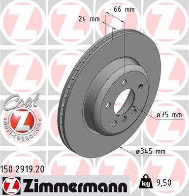 Zimmermann 150.2919.20 - Brake Disc onlydrive.pro