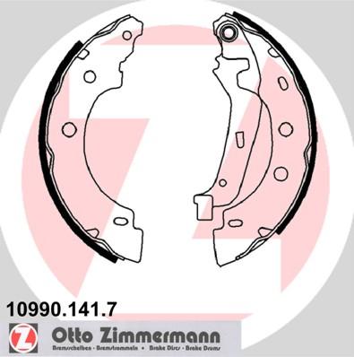 Zimmermann 10990.141.7 - Brake Shoe Set onlydrive.pro