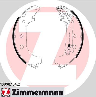 Zimmermann 10990.154.2 - Brake Shoe Set onlydrive.pro