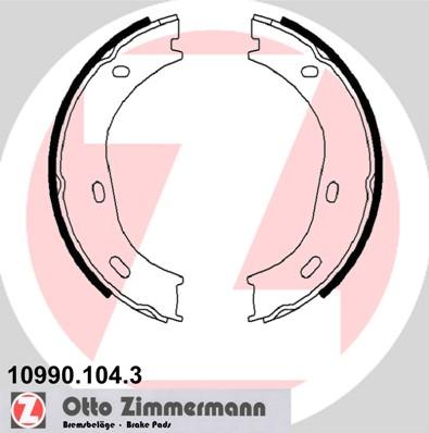 Zimmermann 10990.104.3 - Brake Shoe Set, parking brake onlydrive.pro