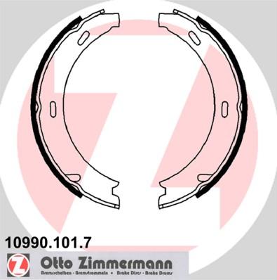 Zimmermann 10990.101.7 - Комплект тормозов, ручник, парковка onlydrive.pro