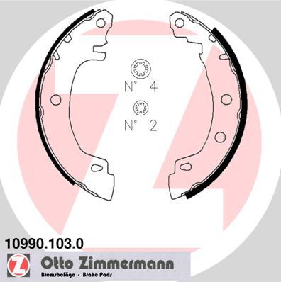 Zimmermann 10990.103.0 - Brake Shoe Set onlydrive.pro