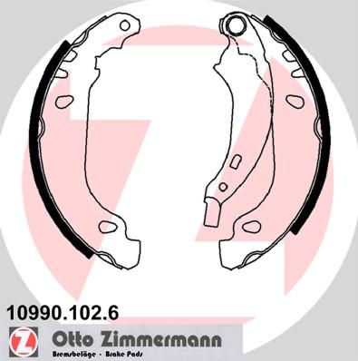 Zimmermann 10990.102.6 - Brake Shoe Set onlydrive.pro