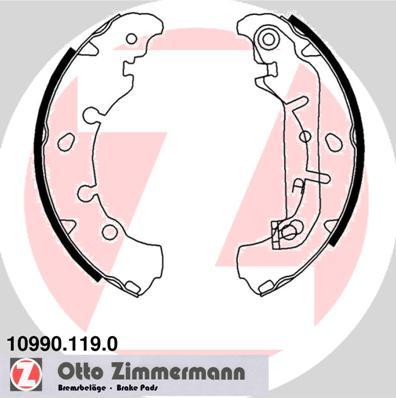 Zimmermann 10990.119.0 - Brake Shoe Set onlydrive.pro