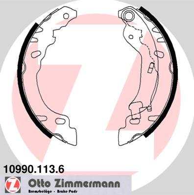 Zimmermann 10990.113.6 - Stabdžių trinkelių komplektas onlydrive.pro