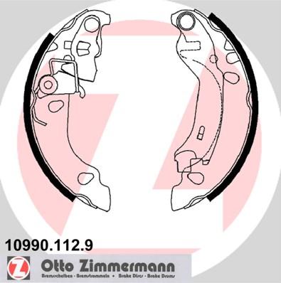 Zimmermann 10990.112.9 - Brake Shoe Set onlydrive.pro