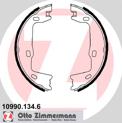 Zimmermann 10990.134.6 - Brake Shoe Set, parking brake onlydrive.pro