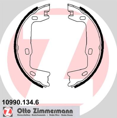 Zimmermann 10990.134.6 - Комплект тормозов, ручник, парковка onlydrive.pro