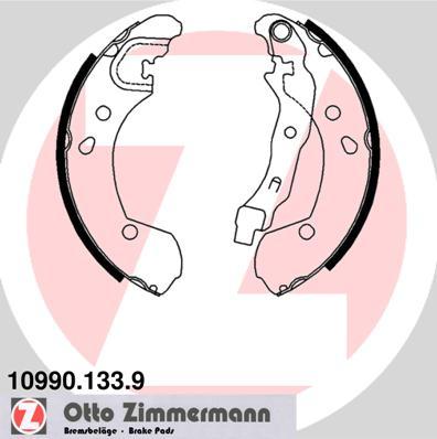 Zimmermann 10990.133.9 - Brake Shoe Set onlydrive.pro