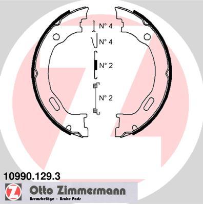 Zimmermann 10990.129.3 - Piduriklotside komplekt,seisupidur onlydrive.pro