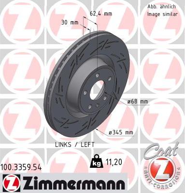 Zimmermann 100.3359.54 - Brake Disc onlydrive.pro