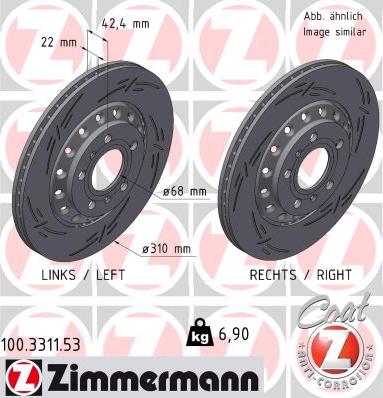 Zimmermann 100.3311.53 - Brake Disc onlydrive.pro