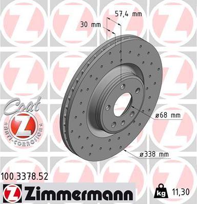 Zimmermann 100.3378.52 - Brake Disc onlydrive.pro