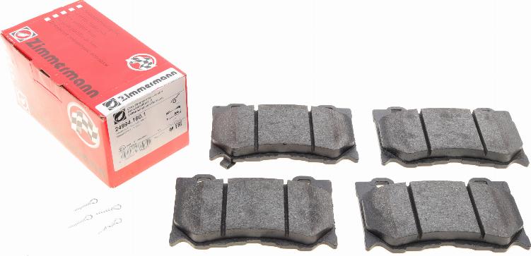 Zimmermann 24994.160.1 - Brake Pad Set, disc brake onlydrive.pro