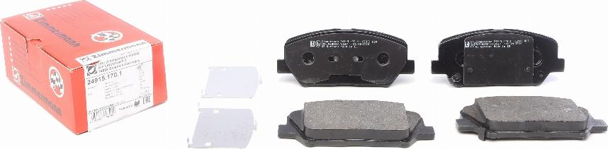 Zimmermann 24915.170.1 - Brake Pad Set, disc brake onlydrive.pro