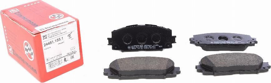 Zimmermann 24451.155.1 - Brake Pad Set, disc brake onlydrive.pro