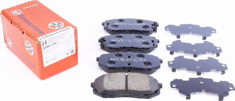 Zimmermann 24501.170.1 - Brake Pad Set, disc brake onlydrive.pro