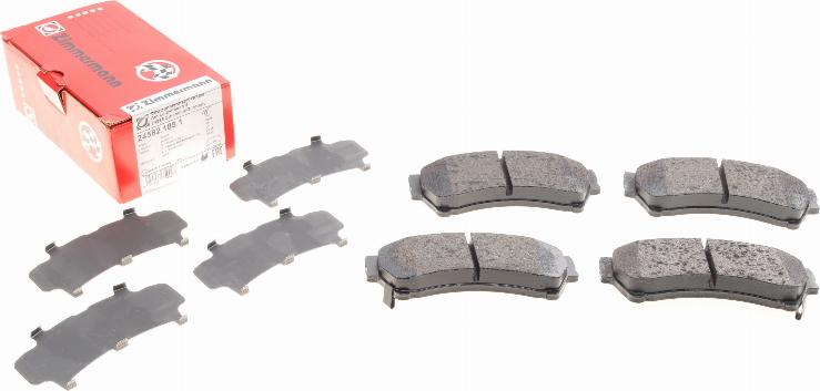 Zimmermann 24582.185.1 - Brake Pad Set, disc brake onlydrive.pro