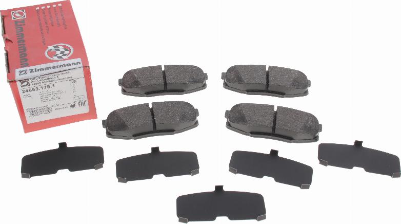 Zimmermann 24653.175.1 - Brake Pad Set, disc brake onlydrive.pro