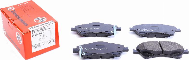 Zimmermann 24668.190.1 - Brake Pad Set, disc brake onlydrive.pro