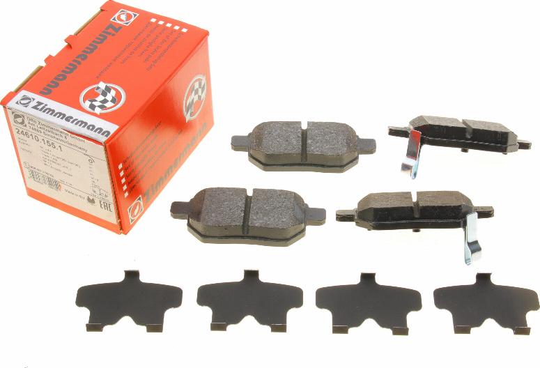 Zimmermann 24610.155.1 - Brake Pad Set, disc brake onlydrive.pro