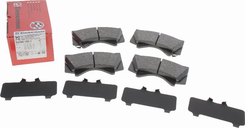 Zimmermann 24386.180.1 - Brake Pad Set, disc brake onlydrive.pro