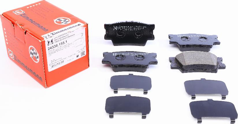 Zimmermann 24338.155.1 - Brake Pad Set, disc brake onlydrive.pro