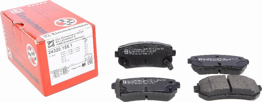 Zimmermann 24320.155.1 - Brake Pad Set, disc brake onlydrive.pro