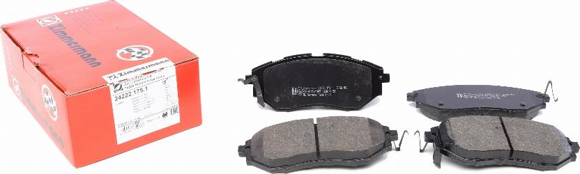 Zimmermann 24222.175.1 - Brake Pad Set, disc brake onlydrive.pro