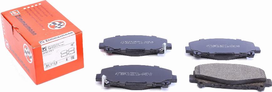 Zimmermann 24766.175.1 - Brake Pad Set, disc brake onlydrive.pro