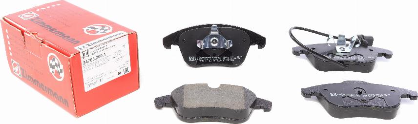 Zimmermann 24705.200.1 - Brake Pad Set, disc brake onlydrive.pro