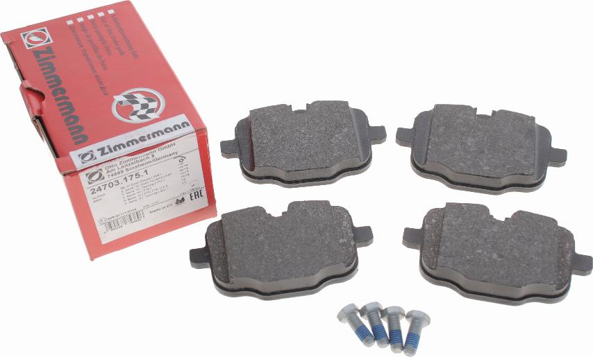 Zimmermann 24703.175.1 - Brake Pad Set, disc brake onlydrive.pro