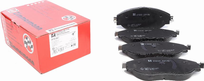 Zimmermann 24738.200.1 - Brake Pad Set, disc brake onlydrive.pro