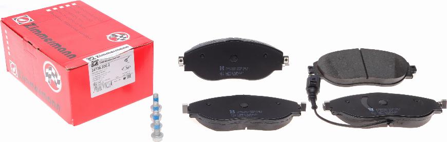 Zimmermann 24738.200.2 - Brake Pad Set, disc brake onlydrive.pro