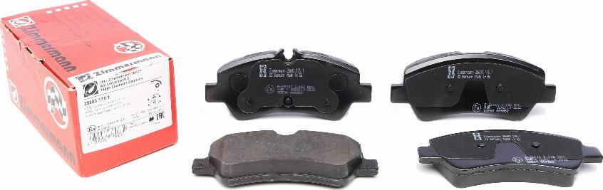 Zimmermann 25603.175.1 - Brake Pad Set, disc brake onlydrive.pro