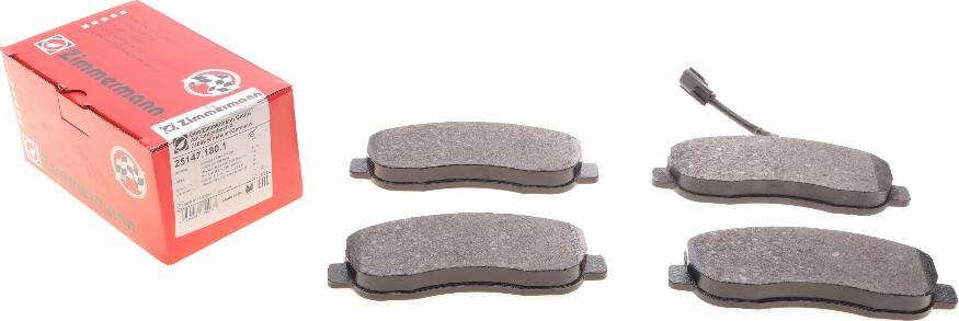 Zimmermann 25147.180.1 - Brake Pad Set, disc brake onlydrive.pro