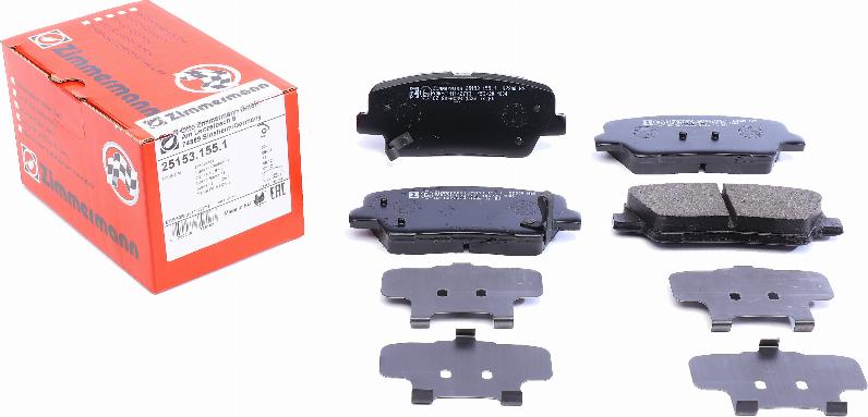 Zimmermann 25153.155.1 - Brake Pad Set, disc brake onlydrive.pro