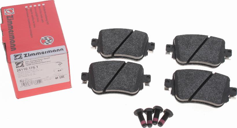 Zimmermann 25110.175.1 - Brake Pad Set, disc brake onlydrive.pro