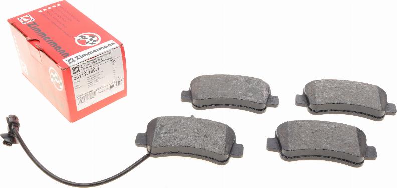 Zimmermann 25112.180.1 - Brake Pad Set, disc brake onlydrive.pro