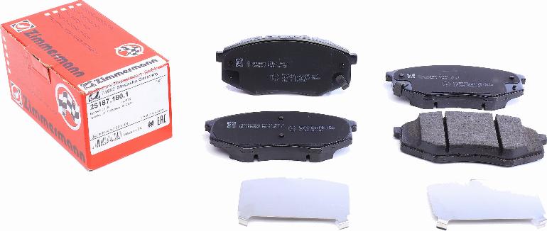 Zimmermann 25187.180.1 - Brake Pad Set, disc brake onlydrive.pro