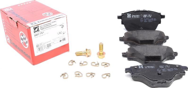 Zimmermann 25827.175.1 - Brake Pad Set, disc brake onlydrive.pro