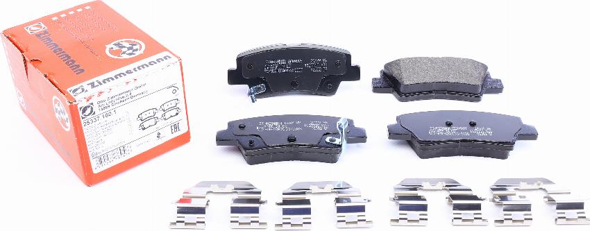 Zimmermann 25337.160.1 - Brake Pad Set, disc brake onlydrive.pro