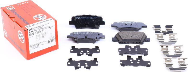 Zimmermann 25337.160.2 - Brake Pad Set, disc brake onlydrive.pro