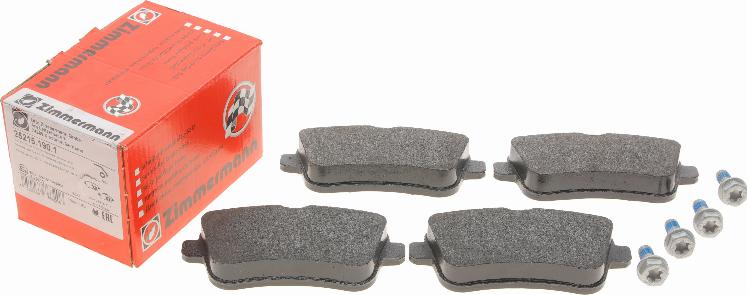 Zimmermann 25215.190.1 - Brake Pad Set, disc brake onlydrive.pro