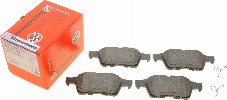 Zimmermann 25212.160.1 - Brake Pad Set, disc brake onlydrive.pro