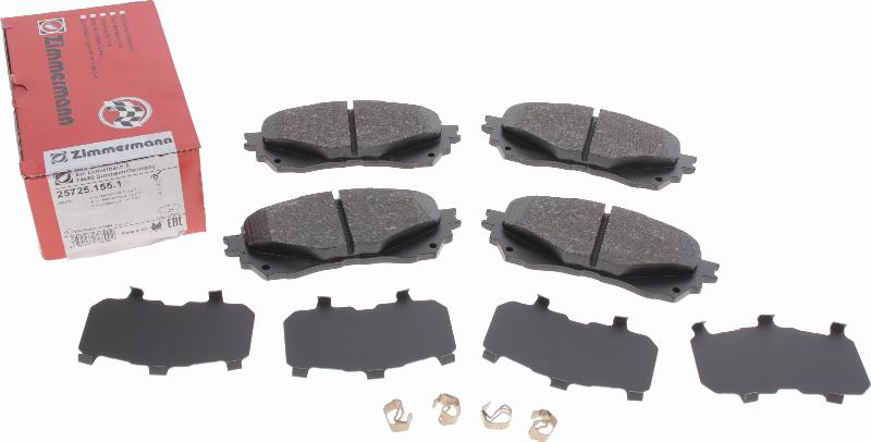 Zimmermann 25725.155.1 - Brake Pad Set, disc brake onlydrive.pro