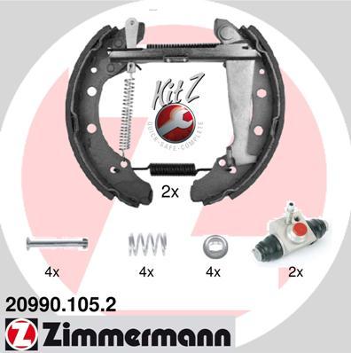 Zimmermann 20990.105.2 - Piduriklotside komplekt onlydrive.pro