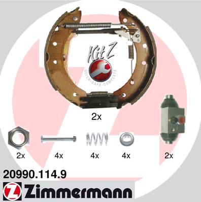 Zimmermann 20990.114.9 - Brake Shoe Set onlydrive.pro